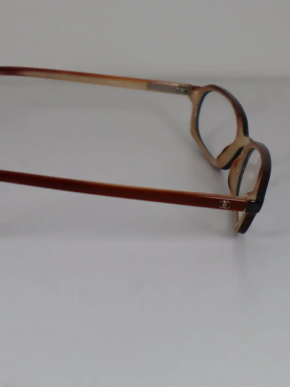 Vintage Chanel 3053 C. 711 Brown Oval CC Logo Eyeglasses Frames 49-17-135mm